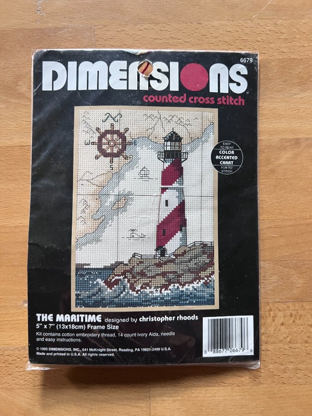 Vintage Cross-Stitch Kit New Unopened Dimensions Maritime Lighthouse